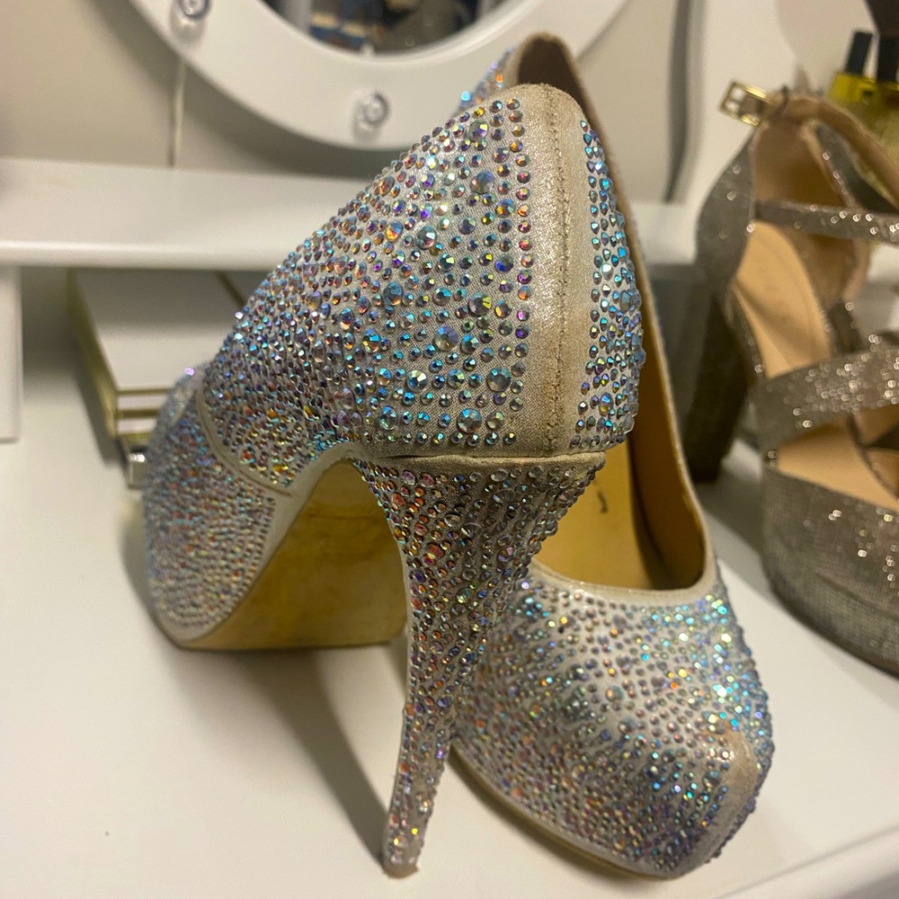 Rhinestone heels